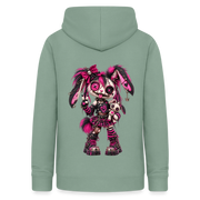 VELVET VEX – Damen Hoodie - Graugrün
