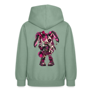 VELVET VEX – Teenie Hoodie - Graugrün