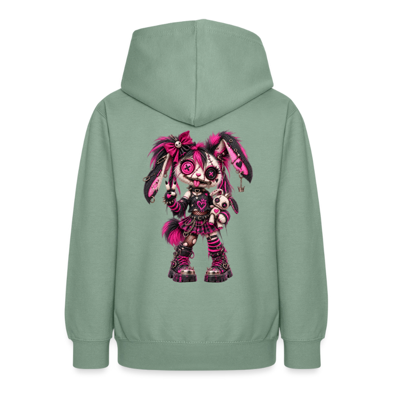 VELVET VEX – Teenie Hoodie - Graugrün