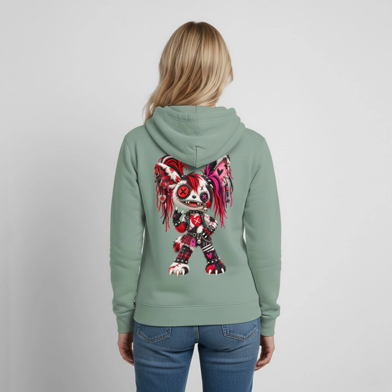 MOSH MOLLY – Damen Hoodie - Graugrün