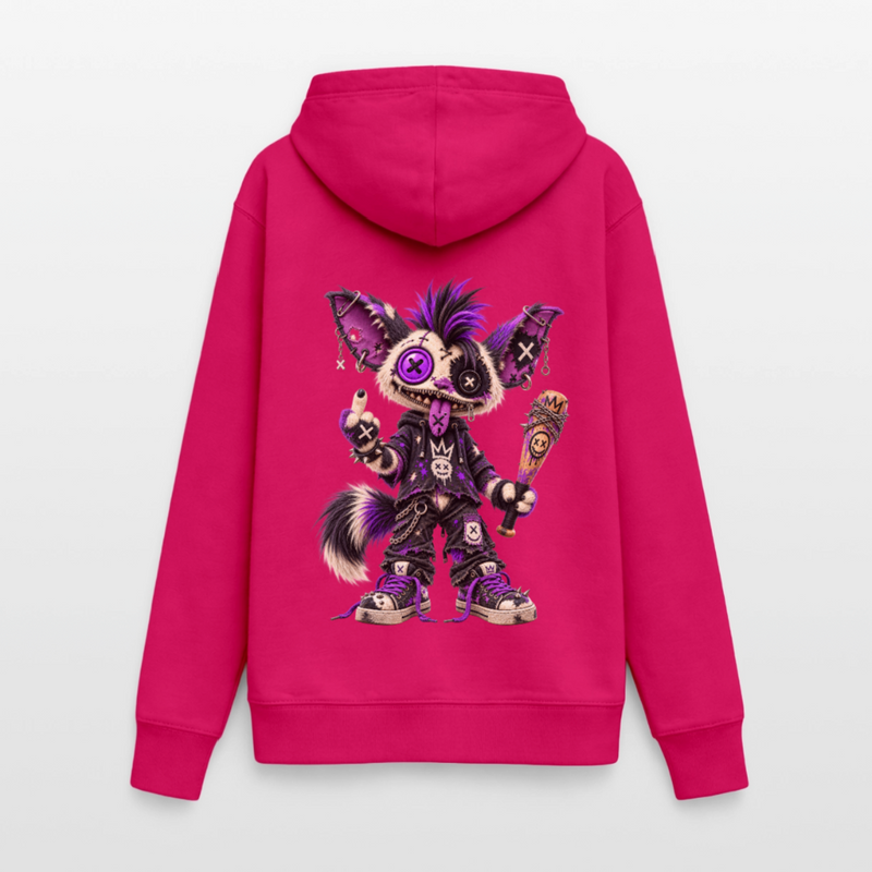 RAGGZR – Damen Hoodie - dunkles Pink