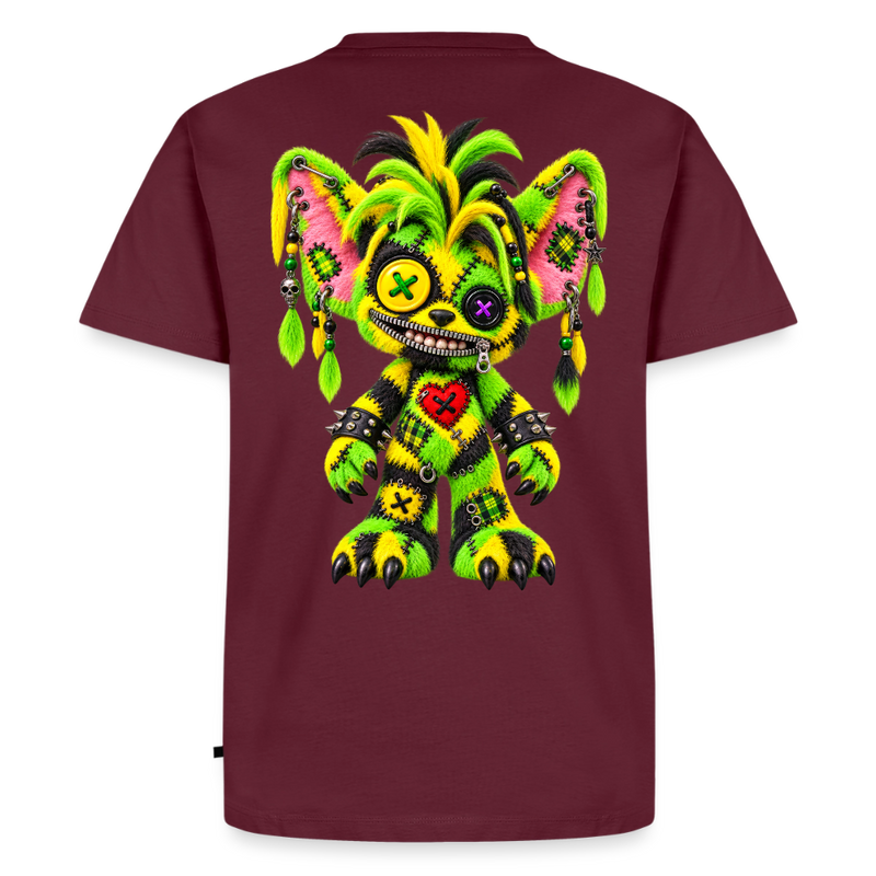 FUZZBALL GREMMY – Herren Premium T-Shirt - Burgunderrot