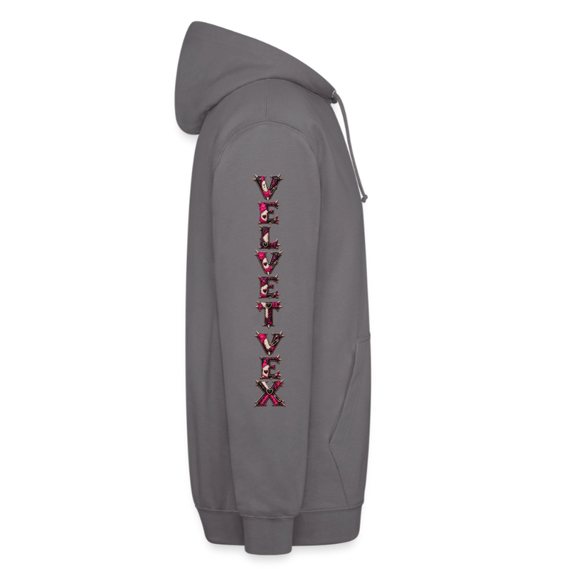 VELVET VEX – Herren / Unisex Hoodie - Mittelgrau