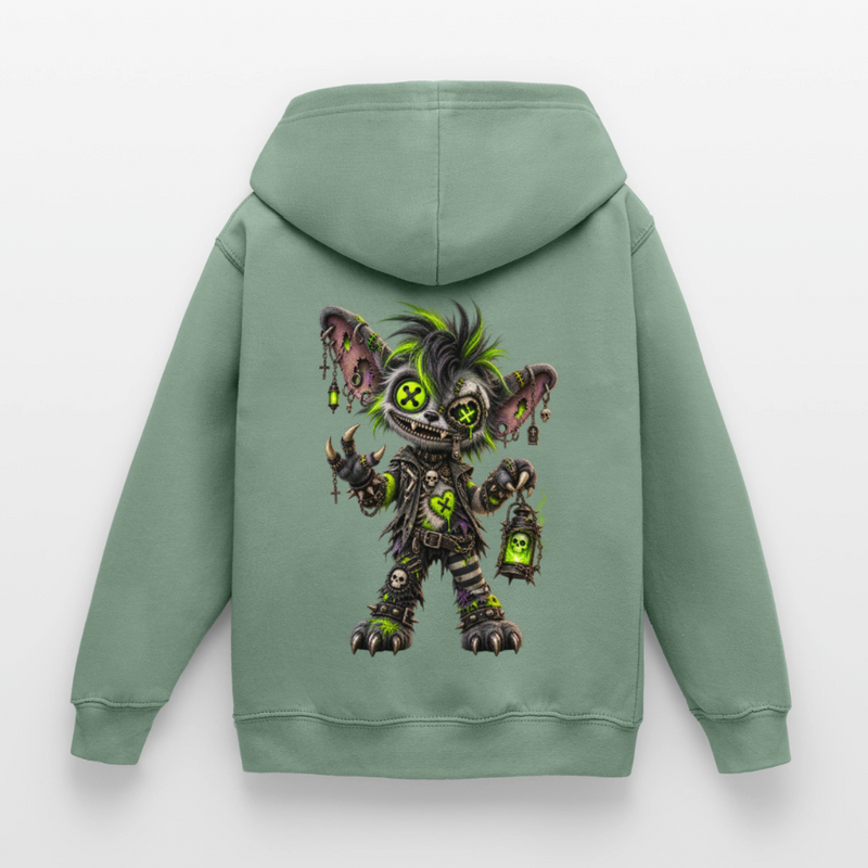 GRAVEYARD GIZZ – Kinder Hoodie - Graugrün