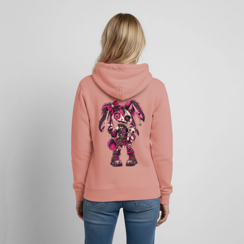 VELVET VEX – Damen Hoodie - Altrosa