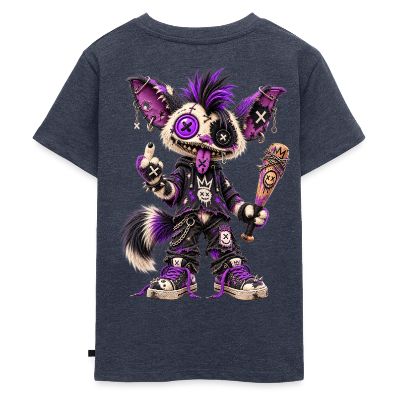 RAGGZR – Kinder Premium T-Shirt - Jeansblau 