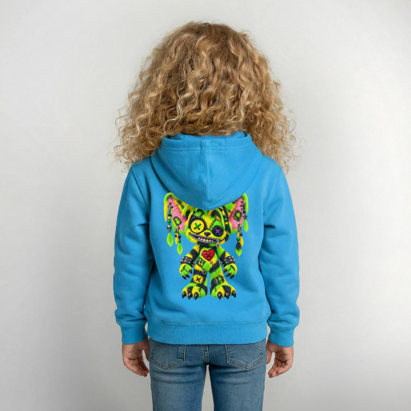 FUZZBALL GREMMY – Kinder Hoodie - Meeresblau