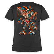 SCRAP JACK – Damen Premium T-Shirt - Anthrazit meliert