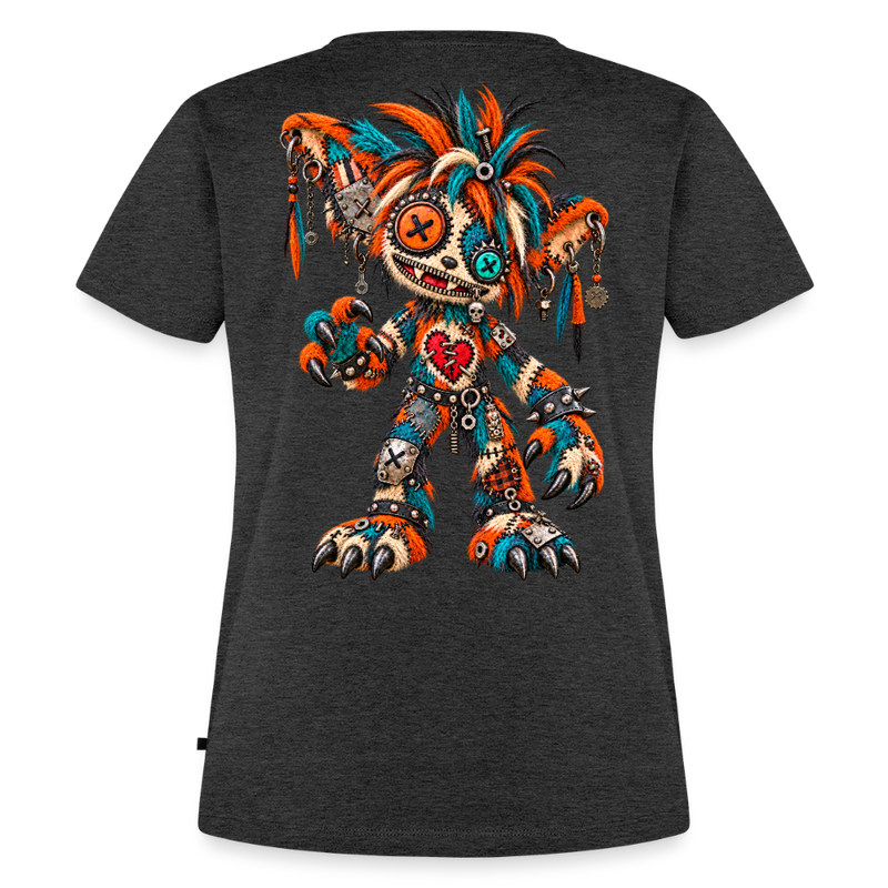 SCRAP JACK – Damen Premium T-Shirt - Anthrazit meliert
