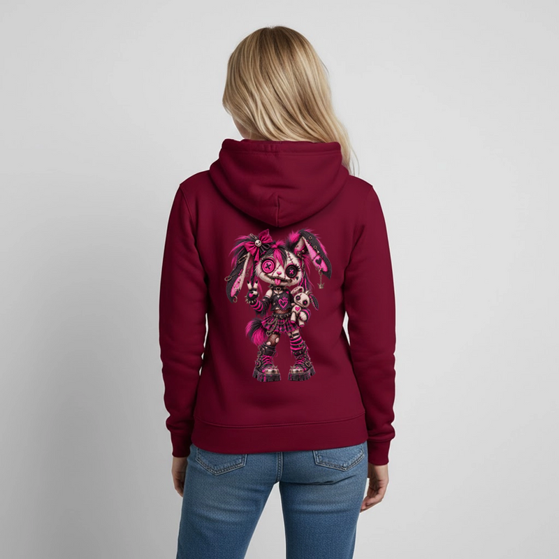 VELVET VEX – Damen Hoodie - Bordeaux